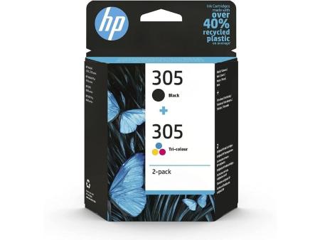 Cartucho de Tinta Original HP nº305 Multipack/ Negro/ Tricolor