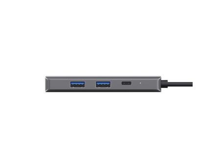 Docking USB Tipo-C Trust Dalyx/ 2xUSB/ 2xUSB Tipo-C/ 1xHDMI/ 1xRJ45/ Gris