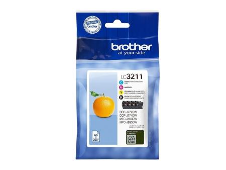 Cartucho de Tinta Original Brother LC-3211VAL Multipack/ Cian/ Magenta/ Amarillo/ Negro