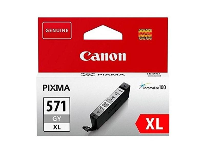 Cartucho de Tinta Original Canon CLI-571XL Alta Capacidad/ Gris