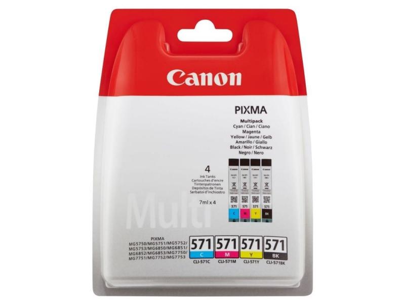 Cartucho de Tinta Original Canon CLI-571 Multipack/ Cian/ Magenta/ Amarillo/ Negro