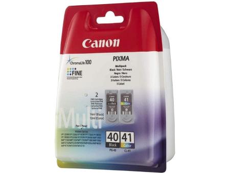 Cartucho de Tinta Original Canon PG-40 + CL-41 Multipack/ Negro/ Tricolor