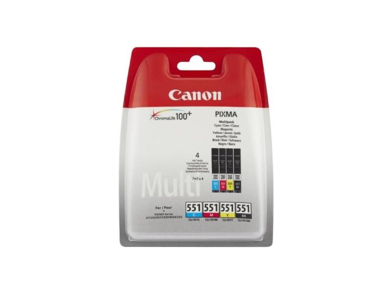 Cartucho de Tinta Original Canon CLI-551 Multipack/ Cian/ Magenta/ Amarillo/ Negro