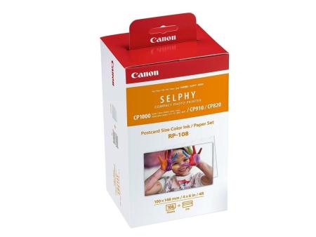 Cartucho de Tinta Original Canon RP-108 Multipack/ Tricolor + Papel Fotográfico