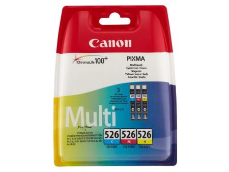 Cartucho de Tinta Original Canon CLI-526 Multipack/ Cian/ Magenta/ Amarillo