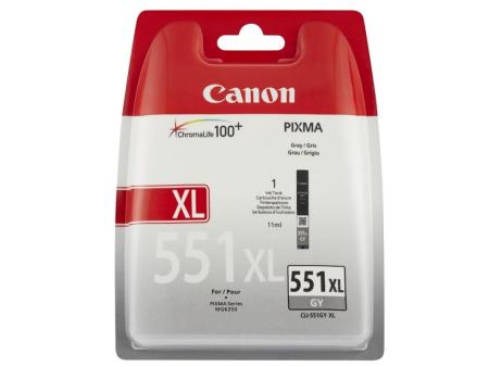 Cartucho de Tinta Original Canon CLI-551GY XL Alta Capacidad/ Gris