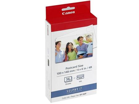 Cartucho de Tinta Original Canon KP-36IP Multipack/ Tricolor + Papel Fotográfico