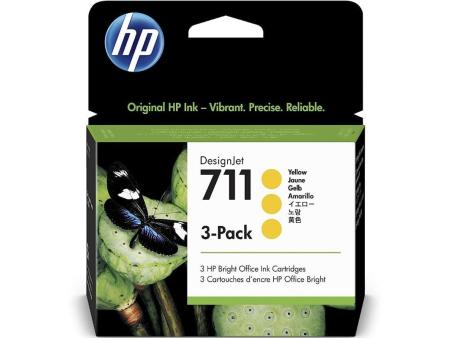 Cartucho de Tinta Original HP nº711 Multipack/ 3x Amarillo