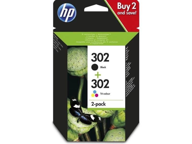 Cartucho de Tinta Original HP nº302 Multipack/ Negro/ Tricolor