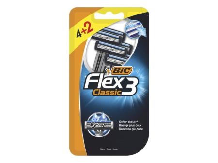 Cuchilla de Afeitar Bic Flex3 Classic/ 6 uds