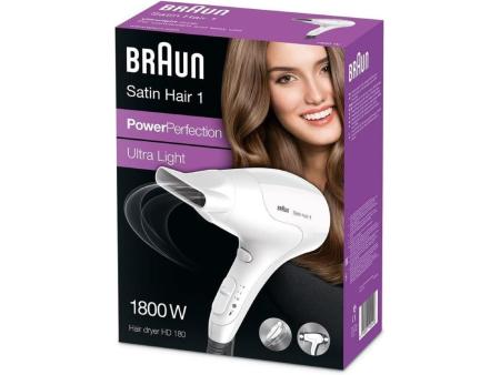 Secador Braun BRHD180E/ 1800W/ Blanco