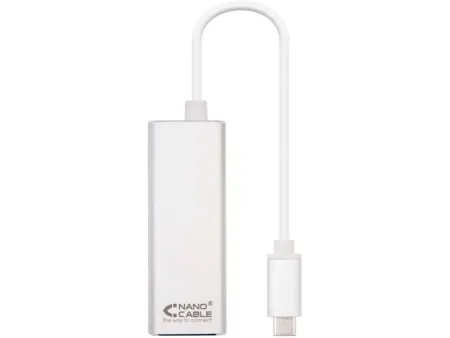 Adaptador USB Tipo-C - RJ45 Nanocable 10.03.0402/ 1000Mbps