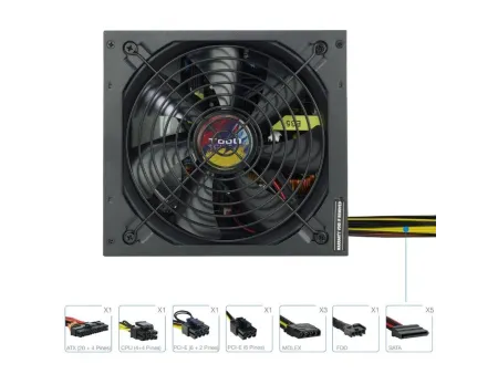 Fuente de Alimentación Tooq TQAPOLO-750SP/ 750W/ Ventilador 14cm