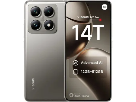 Smartphone Xiaomi 14T Pro 12GB/ 256GB/ 6.67'/ 5G/ Gris Titanio