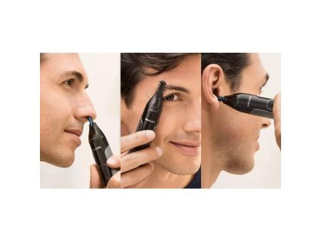 Perfilador Philips Nose Trimmer 3650 Serie 3000/ a Pilas/ 3 Accesorios