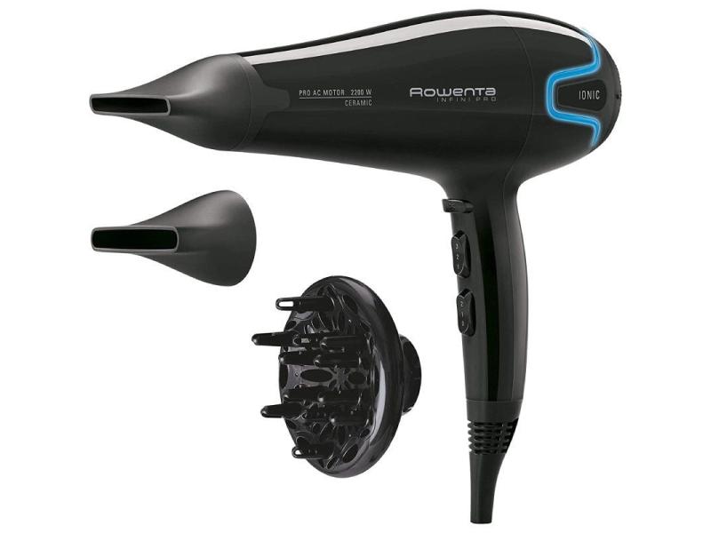 Secador Rowenta Infini Pro Beauty CV8730/ 2200W/ Negro