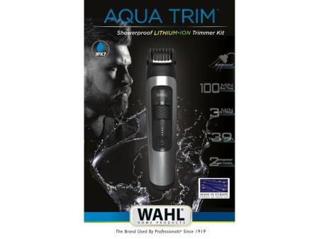 Cortabarbas Wahl Aqua Trim 1065-0460/ con Batería/ 4 Accesorios