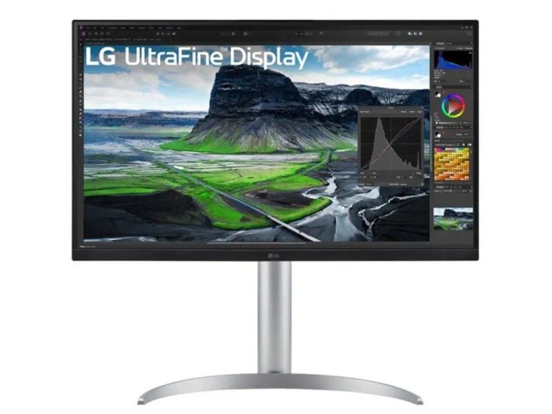 Monitor Profesional LG 27UQ850-W 27'/ 4K/ Multimedia/ Regulable en altura/ Plata