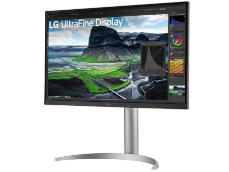 Monitor Profesional LG 27UQ850-W 27'/ 4K/ Multimedia/ Regulable en altura/ Plata