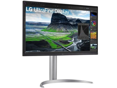 Monitor Profesional LG 27UQ850-W 27'/ 4K/ Multimedia/ Regulable en altura/ Plata