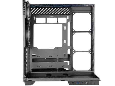 Caja Gaming Torre Mars Gaming MC-3GFPRO/ Cristal Cromado