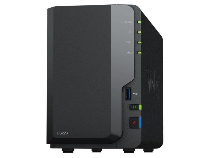 NAS Synology Diskstation DS223/ 2 Bahías 3.5'- 2.5'/ 2GB DDR4/ Formato Torre