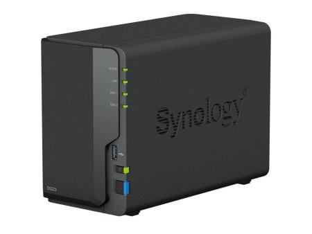 NAS Synology Diskstation DS223/ 2 Bahías 3.5'- 2.5'/ 2GB DDR4/ Formato Torre