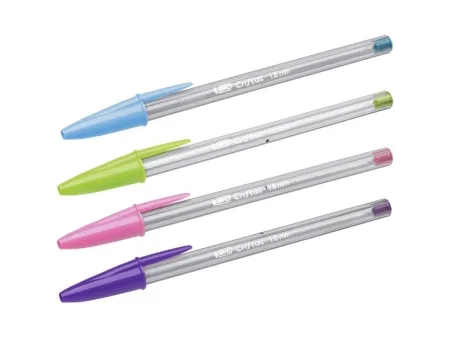 Bolígrafos de Tinta de Aceite Bic Cristal Fun 921342/ 10 unidades/ Colores Surtidos