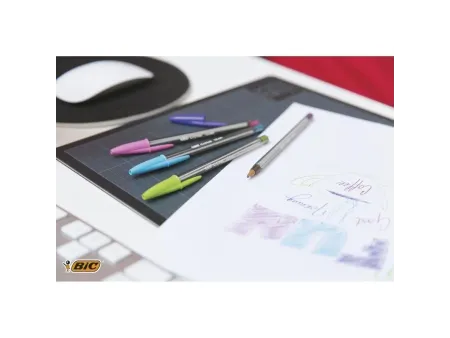 Bolígrafos de Tinta de Aceite Bic Cristal Fun 921342/ 10 unidades/ Colores Surtidos