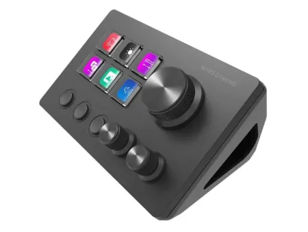 Control Deck Mars Gaming MSD-TWO/ 6 Teclas LCD/ 3 Ruedas/ 3 Botones/ Negro