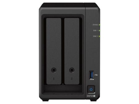 NAS Synology Diskstation DS723+/ 2 Bahías 3.5'- 2.5'/ 2GB DDR4/ Formato Torre