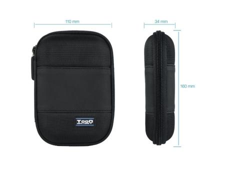 Funda para Disco Externo de 2.5' TooQ TQBC-E2501/ Negro