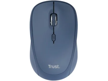 Ratón Mini Inalámbrico Trust Yvi+ Multidispositivo/ Hasta 1600 DPI/ Azul