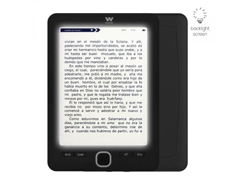 Libro Electrónico Ebook Woxter Scriba 195 Paperlight Black/ 6'/ Tinta Electrónica/ Negro