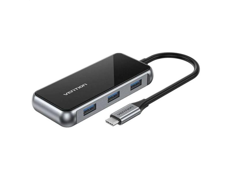 Docking USB Tipo-C Vention TFJHB/ 1xHDMI 4K/ 3xUSB/ 1xVGA/ 1xUSB Tipo-C PD/ Gris