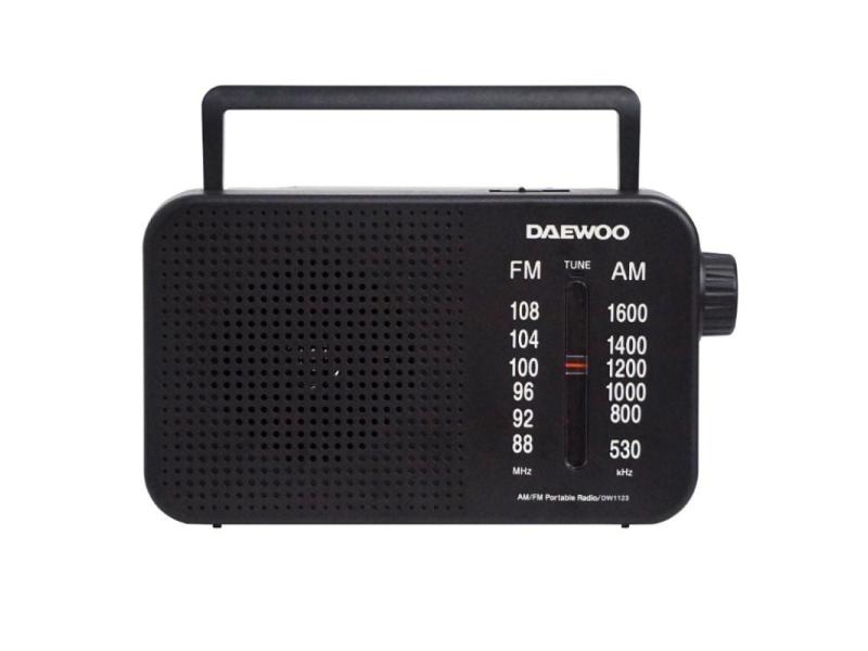 Radio Portátil Daewoo DW1123/ Negra