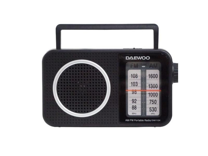 Radio Portátil Daewoo DW1124/ Negra