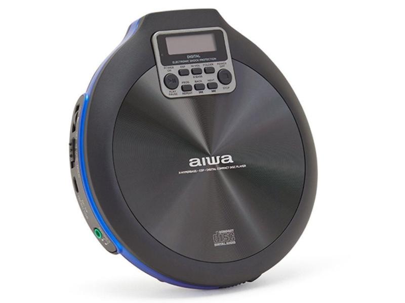 Reproductor de CD/CDR/MP3 Aiwa Walk PCD-810BL/ Azul