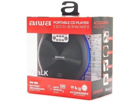 Reproductor de CD/CDR/MP3 Aiwa Walk PCD-810BL/ Azul