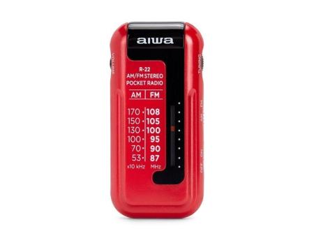 Radio Portátil Aiwa R-22RD/ Roja