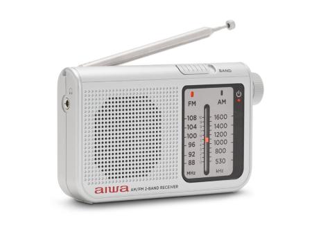 Radio Portátil Aiwa RS-55SL/ Plata