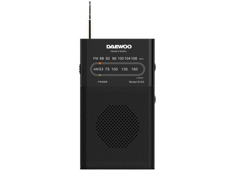 Radio Portátil Daewoo DW1027/ Negra