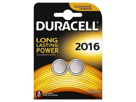 Pack de 2 Pilas de Botón Duracell DL2016B2/ 3V