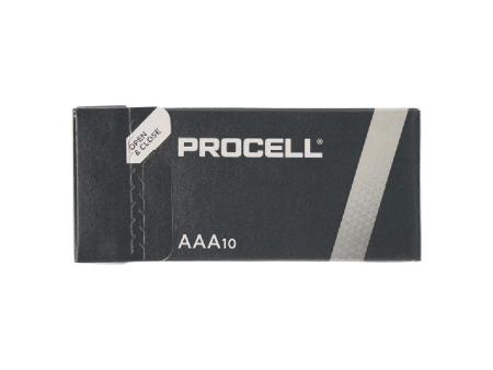 Pack de 10 Pilas AAA L03 Duracell PROCELL ID2400IPX10/ 1.5V/ Alcalinas