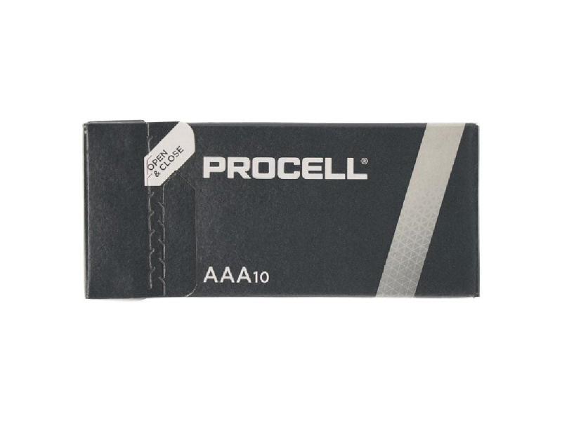 Pack de 10 Pilas AAA L03 Duracell PROCELL ID2400IPX10/ 1.5V/ Alcalinas