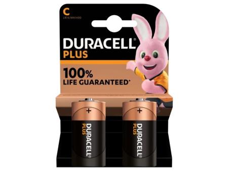 Pack de 2 Pilas C Duracell  LR14/ 1.5V/ Alcalinas