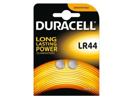 Pack de 2 Pilas de Botón Duracell LR44/ 1.5V/ Alcalinas