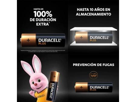 Pack de 8 Pilas AA Duracell Plus Extra Life LR6-MN1500AA8/ 1.5V/ Alcalinas