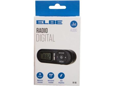 Radio Portátil Elbe RF-96/ Negra/ Incluye Auriculares