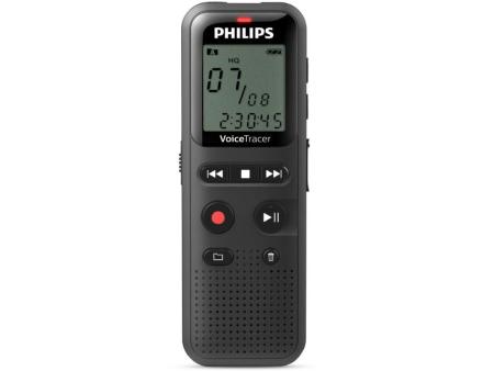 Grabadora de Voz Philips VoiceTracer DVT1160/ 8kHz/ Negro